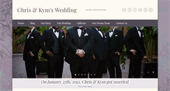 Desktop Screenshot of chrisandkymswedding.com